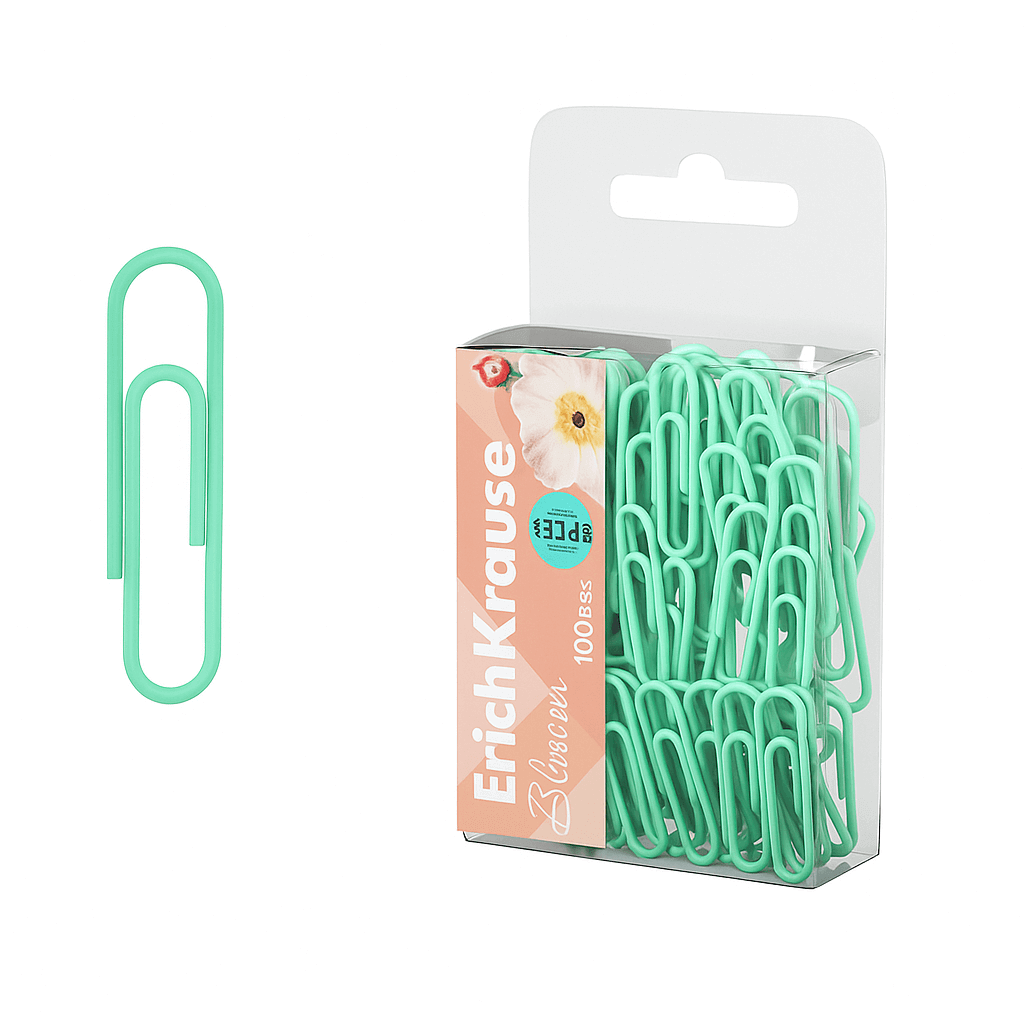 Agrafe birou ErichKrause Manga 33 mm - Menta