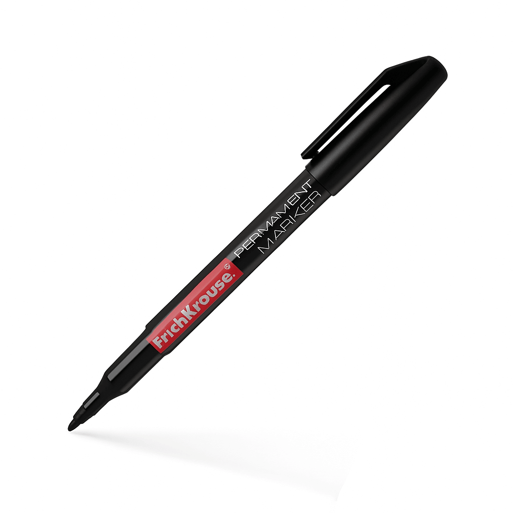 Set 12 Markere Permanente Erichkrause P-70 1.0Mm Negru