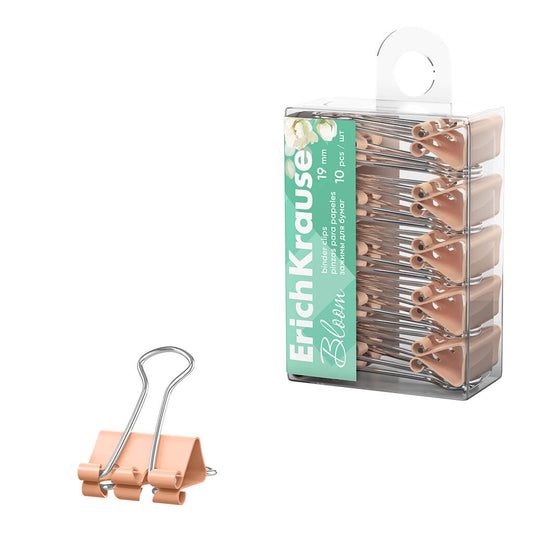 Set 10 clipsuri ErichKrause Pastel Bloom 19 mm