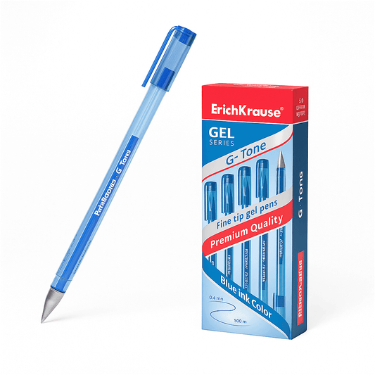 Set 12 Pixuri Cu Gel Erichkrause G-Tone 0.5 Mm Albastru