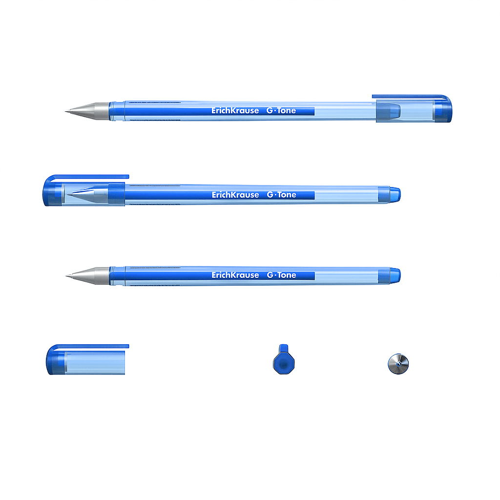 Set 12 Pixuri Cu Gel Erichkrause G-Tone 0.5 Mm Albastru