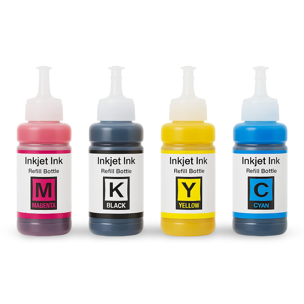 Set 4 flacoane cerneala compatibile EPSON T6641, T6642, T6643, T6644