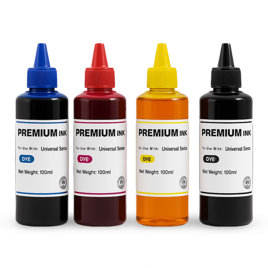 Cerneală universală Premium CISS 4×100 ml – HP / Canon / Epson / Brother / Lexmark