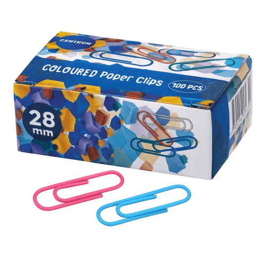 Agrafe Centrum 28 mm 100 buc colorate
