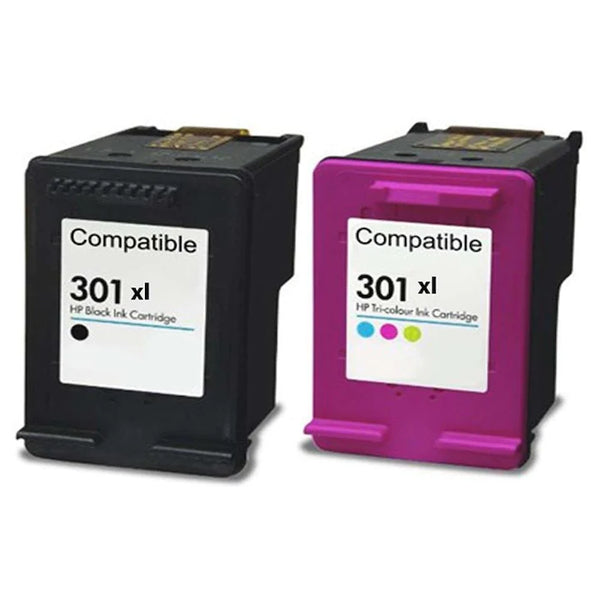 Set 2 bucati cartuse compatibile HP301XL, (BK,Color)