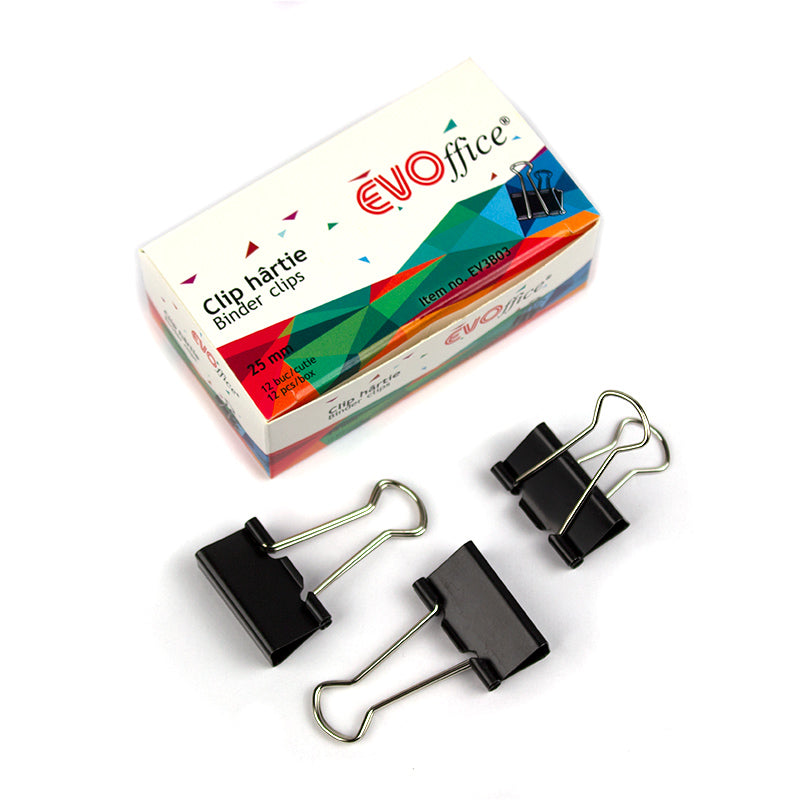 Clip hartie 25mm 12 buc/cutie