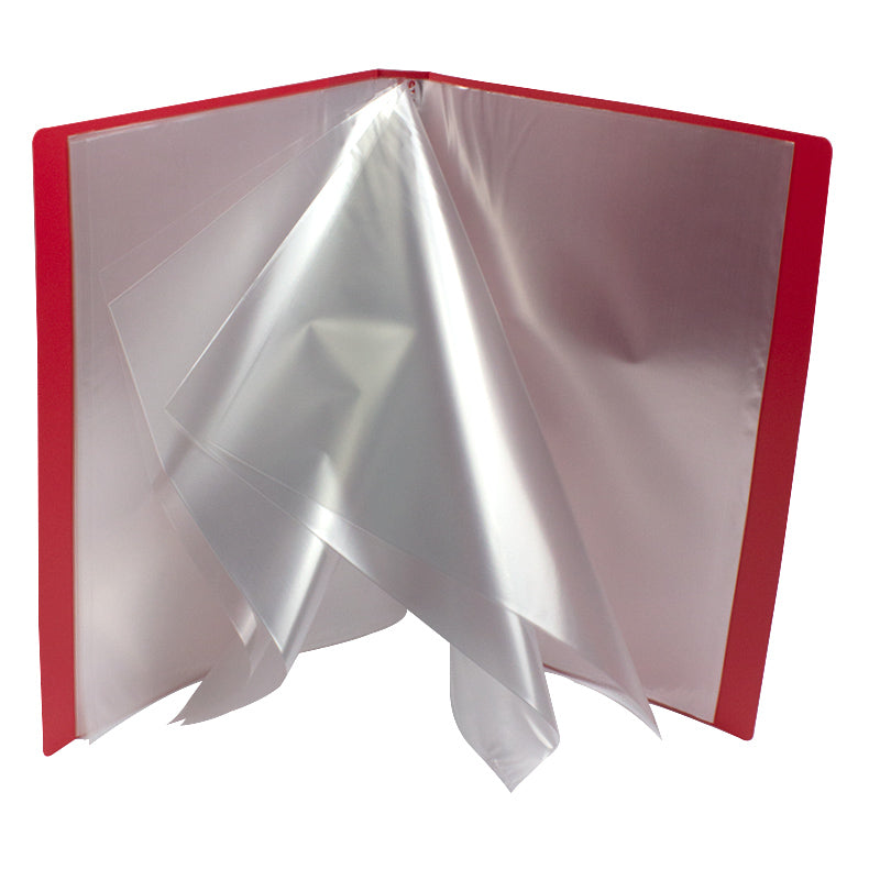 Dosar plastic cu folii de protectie, rosu