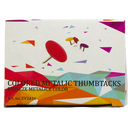 Pioneze metalice color 50buc/cutie