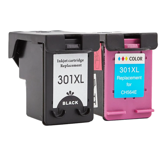Set 2 cartuse compatibile HP301XL black si color (CH563EE, CH564EE)
