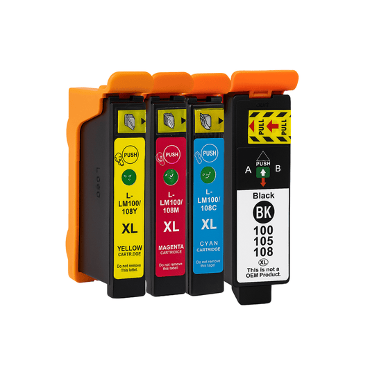 Set 4 cartuse cerneala compatibile Lexmark 100XL