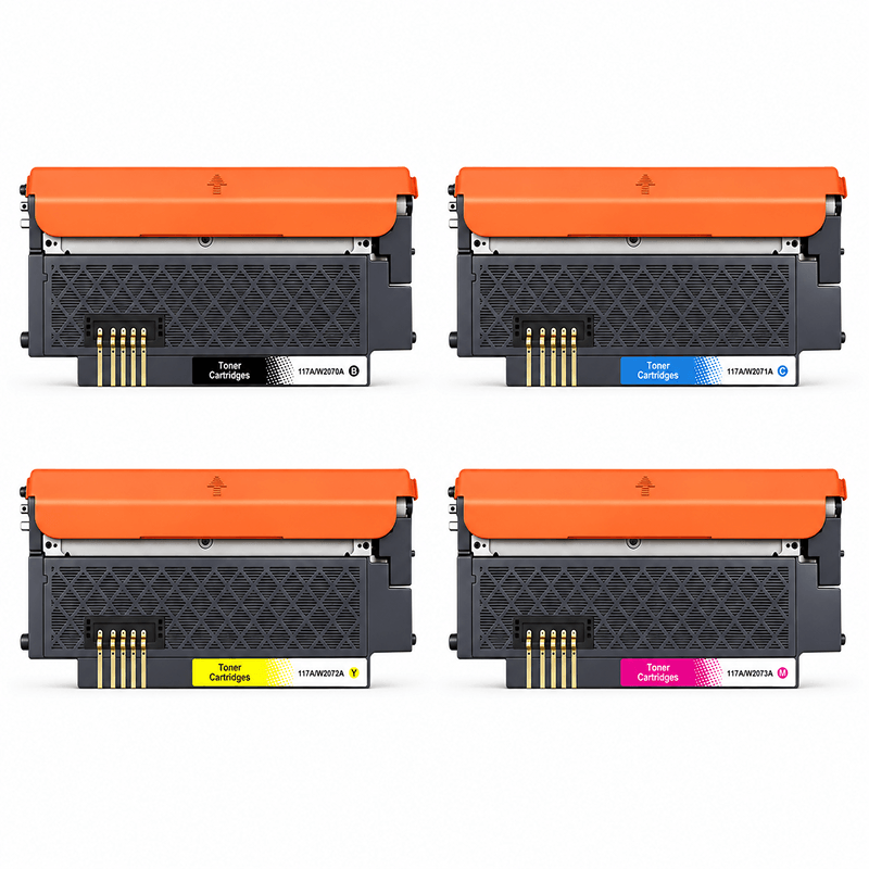 Set 4 tonere compatibile HP 117A (W2070A W2071A W2072A W2073A)