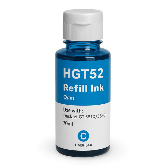 Cerneala compatibila HP GT52 cyan - M0H54AE
