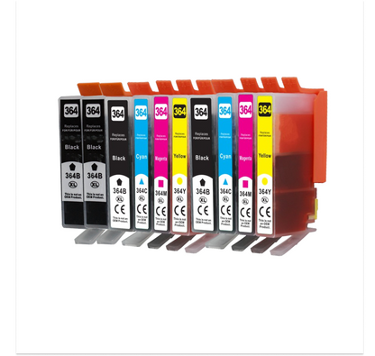 Set 10 cartuse compatibile HP 364XL 4x Black, 2x Cyan, Magenta, Yellow