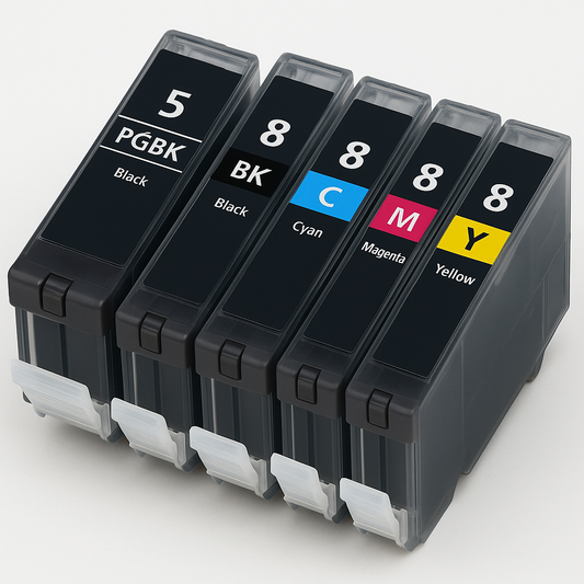 Set 5 cartuse compatibile Canon PGI-5/CLI8