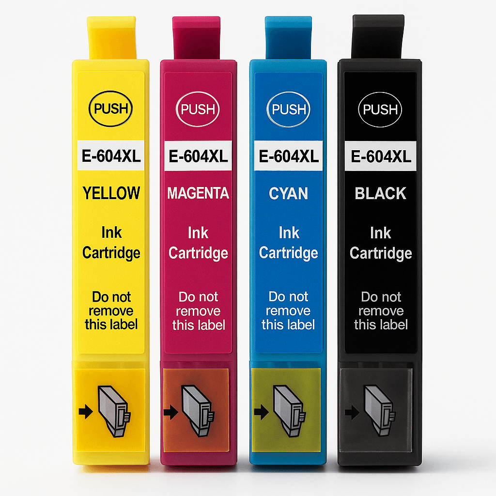 Set 4 cartuse compatibile Epson 604XL (C13T10H64010, T10H640)