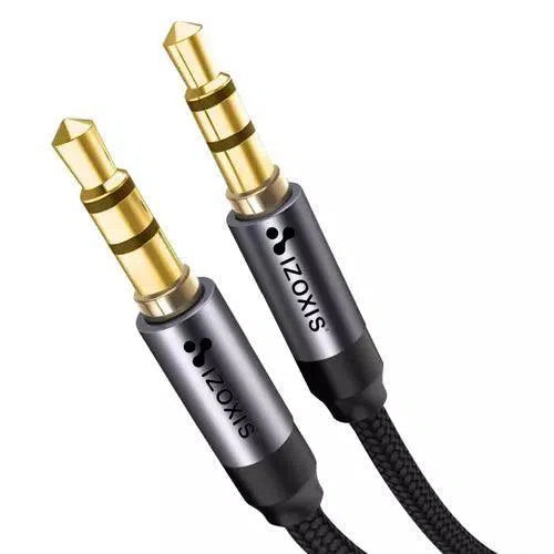 Cablu audio Jack 3.5mm - 3.5mm, negru, 175mm