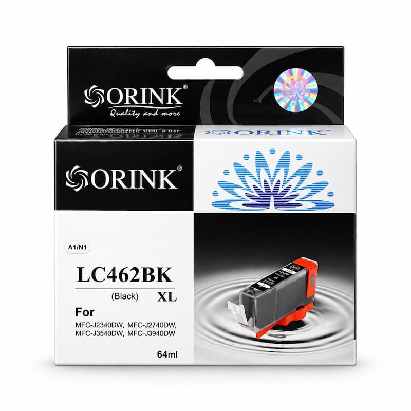 Cutie cartuș cerneală Orink compatibil Brother LC462XL negru, 3.000 pagini, pentru MFC-J2340DW, MFC-J3540DW, MFC-J3940DW