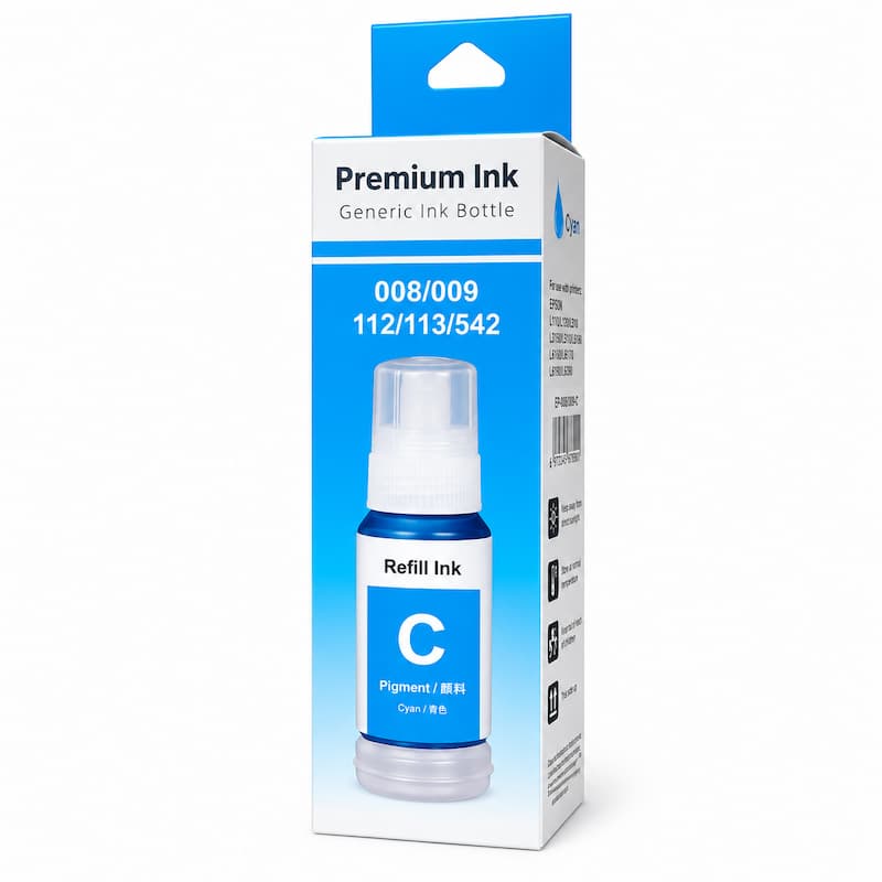 Ambalaj flacon cerneală compatibil Epson 112 / 113 cyan (C13T06C24A), 70 ml, 6.000 pagini