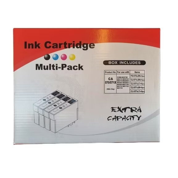 Set 10 cartuse compatibile CANON PGI 570XL, CLI 571XL