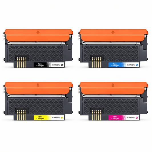 Set 4 tonere compatibile HP 117A (W2070A W2071A W2072A W2073A)