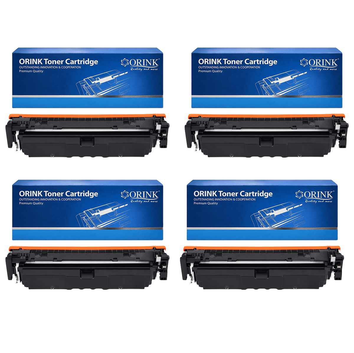 Set 4 tonere Orink compatibile Canon CRG-069H, negru 7.600 pagini si cyan, magenta, galben 5.500 pagini fiecare