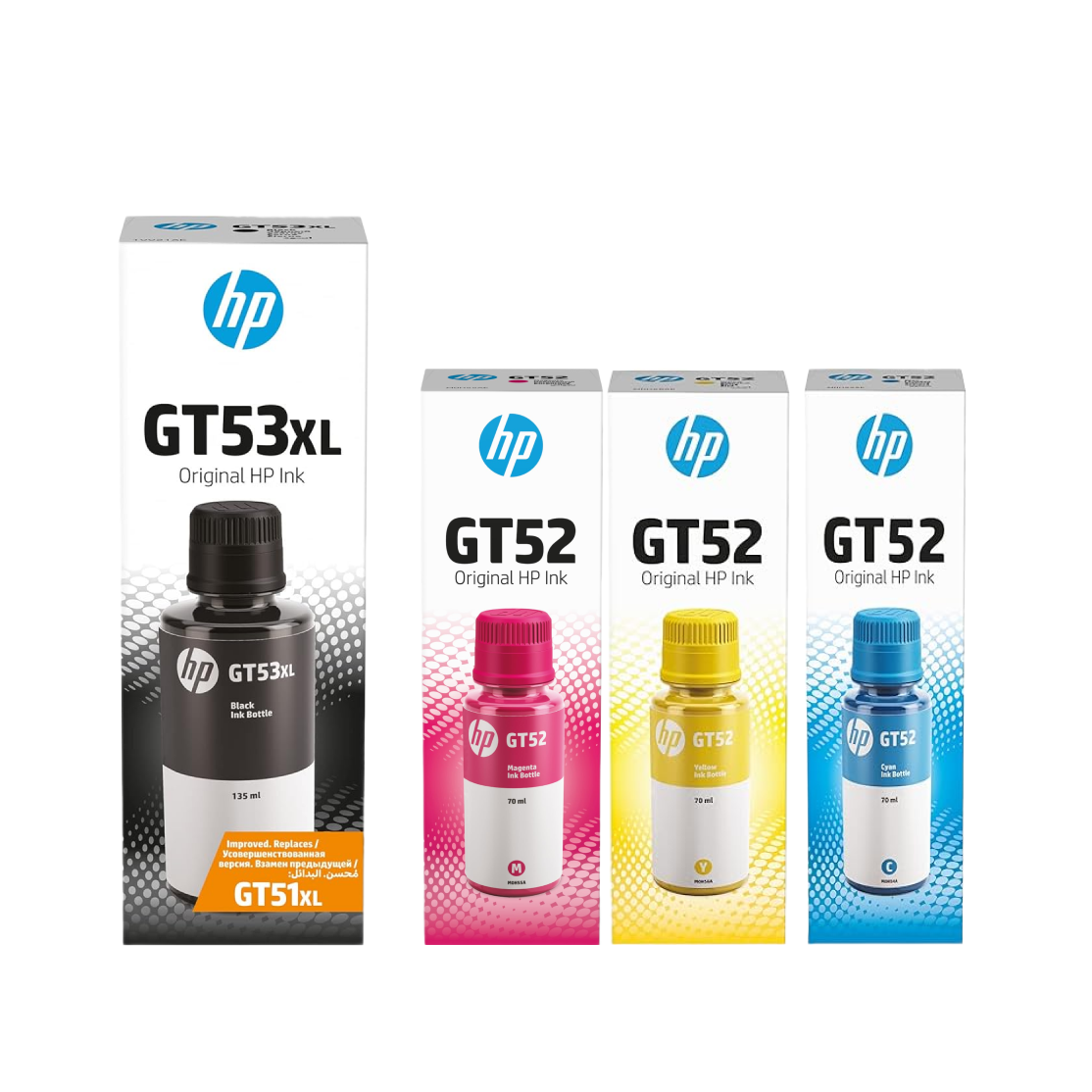 Set Hp Kit Set cerneala originala HP GT53xl black si GT52 color - – Cartus Print